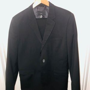 H&M regular fit suit 40R BLACK